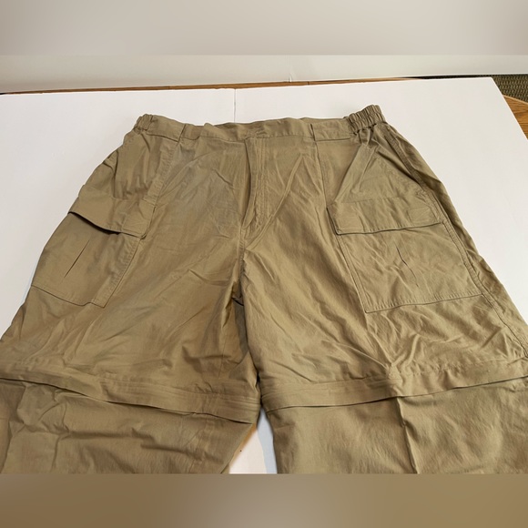 Mens World Wide Sportsman Ultimate Angler Convertible Pants Khaki Tan XL - Picture 6 of 7